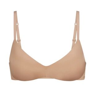 SKIMS Wireless Form Push-up Plunge Bra Clay 36A